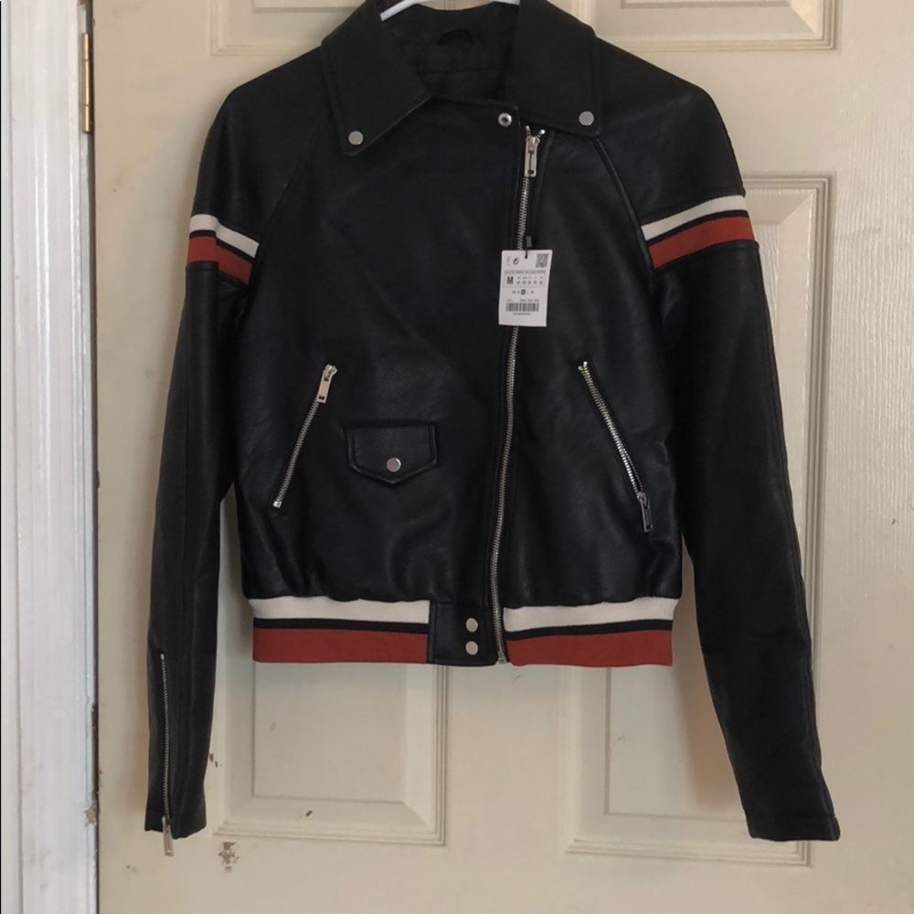 Zara leather jacket